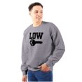 thumbnail image 1 of Low Key Nerd Sarcastic Pun Funny Geek Unisex Plus Fleece Graphic Sweatshirt Brisco Brands 3X, 1 of 5