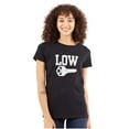 thumbnail image 1 of Low Key Nerd Sarcastic Pun Funny Geek Womens Fitted Plus Size Graphic Tee Brisco Brands 2X, 1 of 5