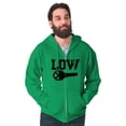 thumbnail image 1 of Low Key Nerd Sarcastic Pun Funny Geek Zip Up Hoodie Men's Women's Brisco Brands L, 1 of 6