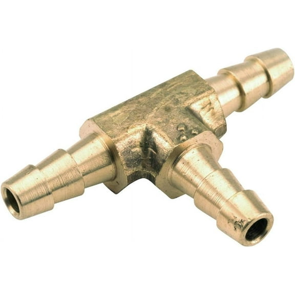 Anderson Metals Corp. Brass Hose Barb Tee - Low Lead - Multicolor Garden & Landscape Use, Standard Connection