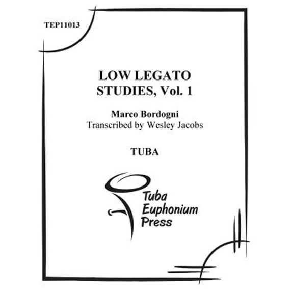 Low Legato Etudes for Tuba (volume 1) (Paperback)