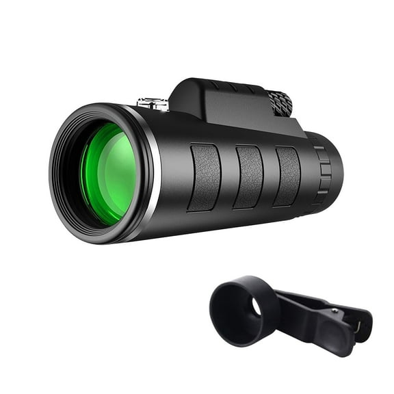Low Light Night Light, Night Vision Camera Outdoor 40x60 Tube Telescope High-Power High-Definition with Mobile Phone Adapter