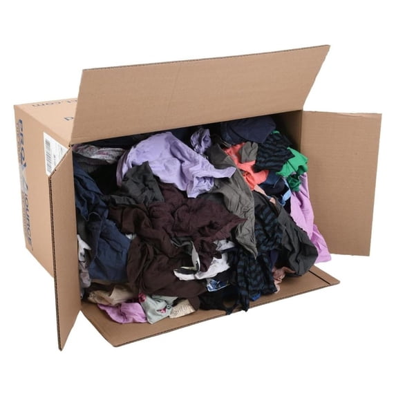 Low Lint Reclaimed Cotton Shop Rags, Washable Reusable Disposable (25 ...