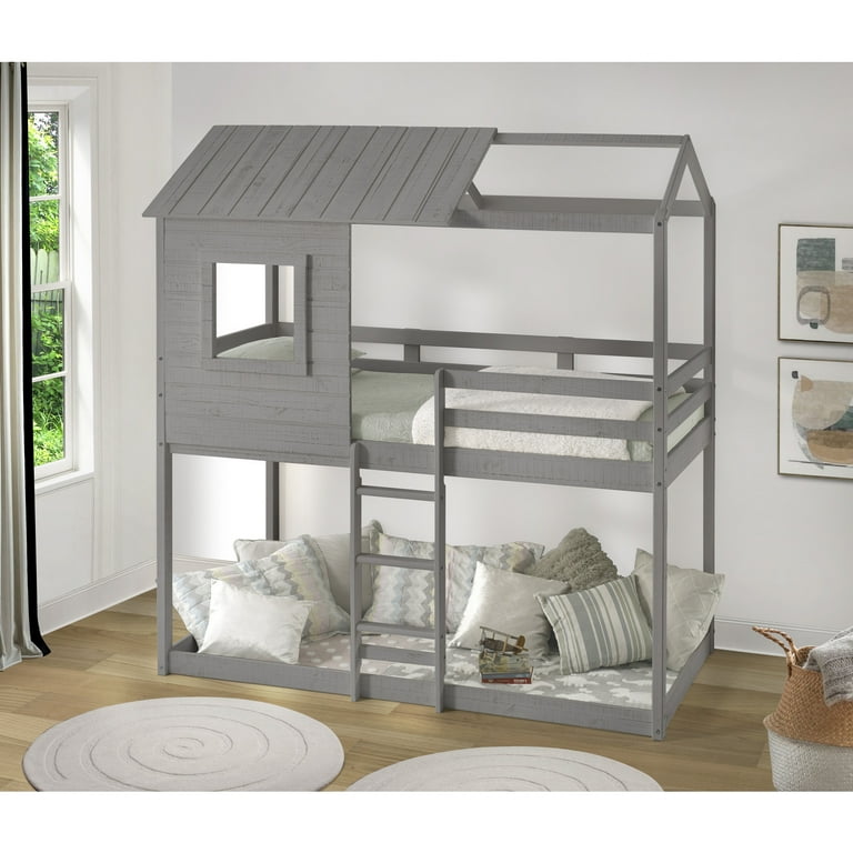 Low loft 2024 twin bunk bed