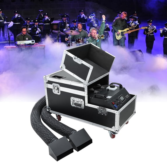 Low Lying Fog Machine, Fog Machine with DMX Remote Control Professional fog machine Water Based Fog Machine, Perfect for Wedding, Halloween, Party and Smoke Stage Effect (5000, Watts)