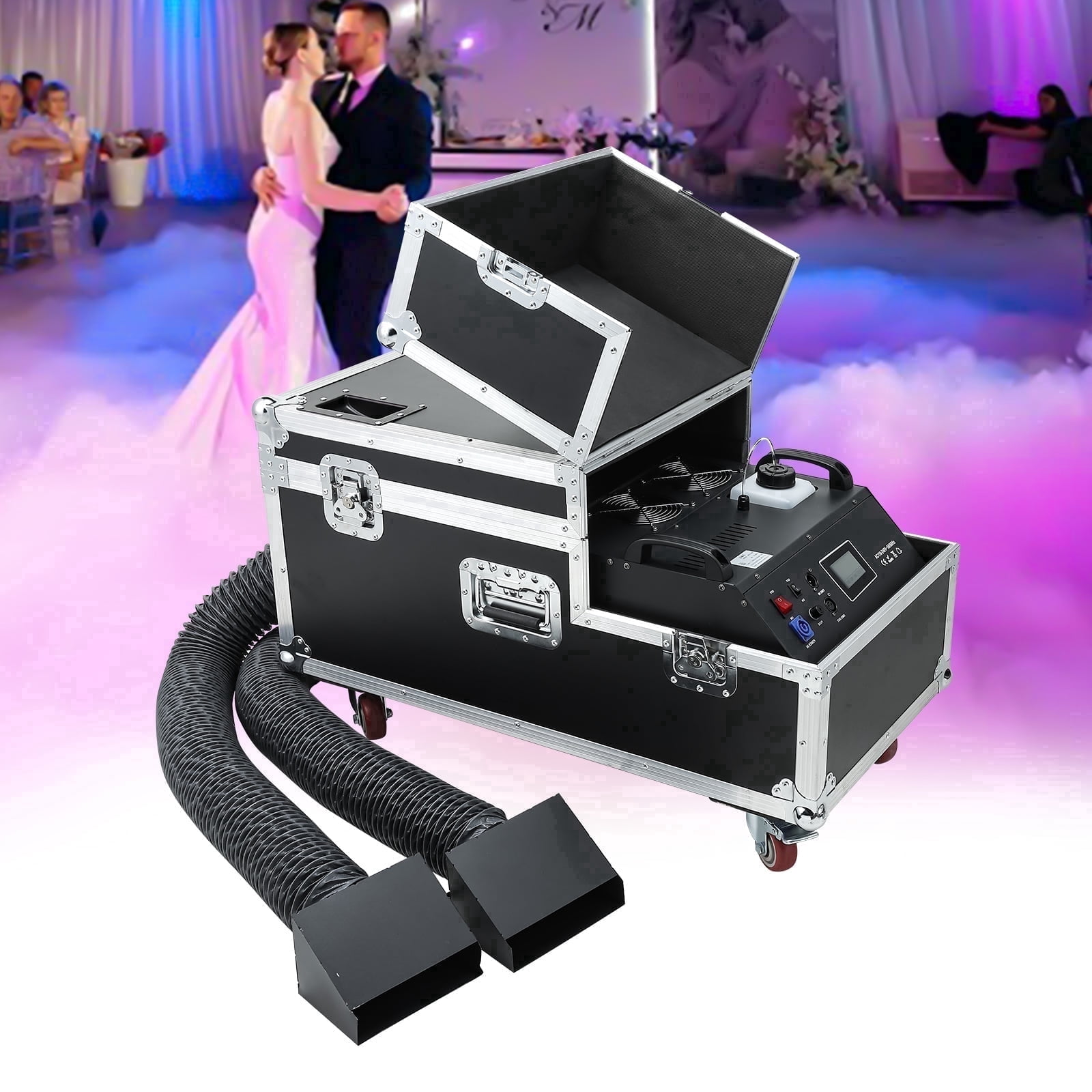 2000W Low Lying Fog Machine, Fog Machine with DMX Remote Control Professional fog machine Water Based Fog Machine, Perfect for Wedding, Halloween, Party and Smoke Stage Effect