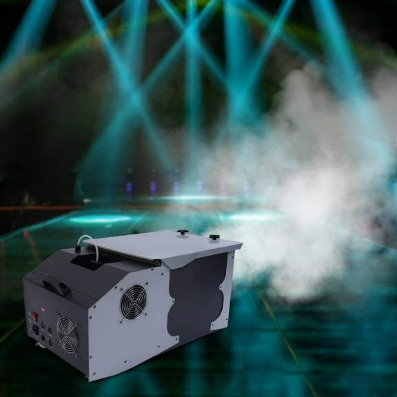 Low Lying Smoke Fog Machine DMX DJ Stage Effect Fogger w/ Remote 1500W Grey for Large Stage Performances
