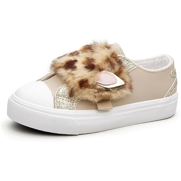 Kids' Sneakers - Low-Top Girls Sneakers - Hook-Loop Velcro All-Season Shoes