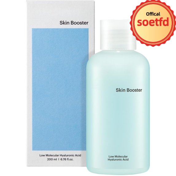 Low Molecular Hyaluronic Acid Skin Booster, 6.76 fl oz (200 ml) - Deep Nourishing Facial Toner For Dry Sensitive Skin