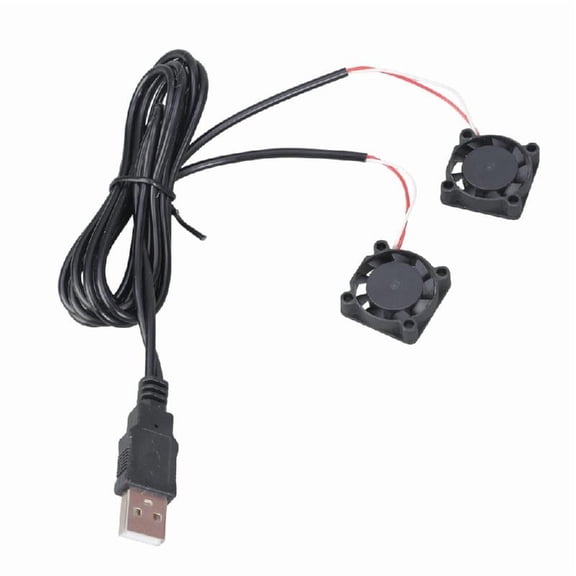 Low Noise 2507 Two Fan Cooling System for PC CPU Server Electronics