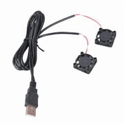 Low Noise 2507 Two Fan Cooling System for PC CPU Server Electronics