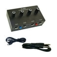 Low Noise 4 Channel Line Mixer for Mixing 4 Stereo Channel Mixer 5V