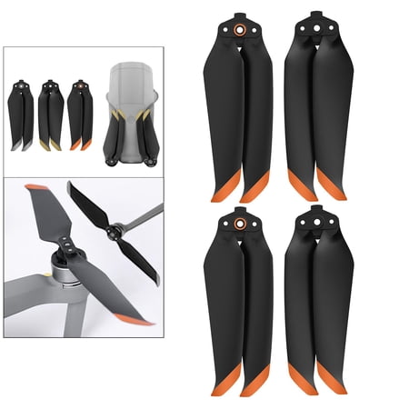 Low-Noise 7238F Foldable s Replacements for AIR 2S Accessories, easy to assemble and remove - 2 Pair Orange