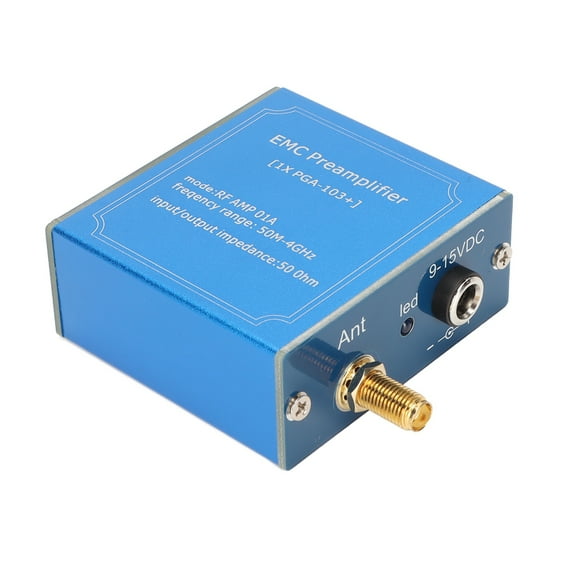 Low Noise Amplifier Module 50M?4GHz Wideband Plug and Play DC 9?15V High Gain LNA Module for Communication System