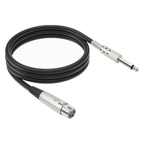 Low Noise Mic Cable XLRs Female to 1/4Inch Microphones Cord for Live Sound