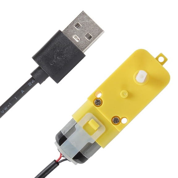 Low Noise Single Shafts Motor With Plastic Metal Hybrids Structure DC5V Gearboxes Motor For Educational Robots