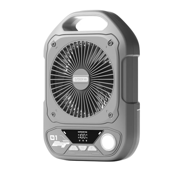Low Noise USB Charging Camping Fan with Soft LED Light Practical 10000mAh Battery Adjustable Speed Fan Home Appliance