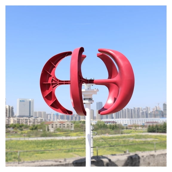 Low Noise Windmill 3000W Vertical Axis Wind Turbine Generator 12V 24V 48V With MPPT Controller For Home Use ,Low Noise