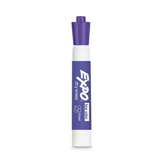 "Low-Odor Dry-Erase Marker, Broad Chisel Tip, Purple | Bundle of 10 Dozen"