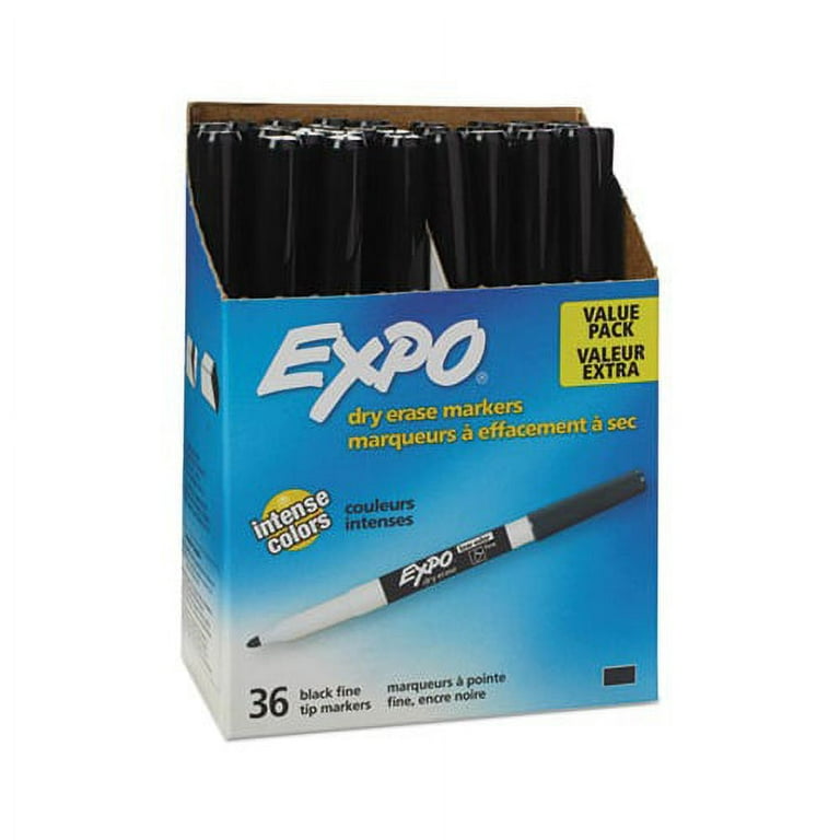 maxtek Magnetic Dry Erase Markers Fine Tip, Whiteboard Markers with Eraser  and Wet Erase Markers Ultra Fine Point, 0.7mm Extra Fine Tip, Low Odor, 12