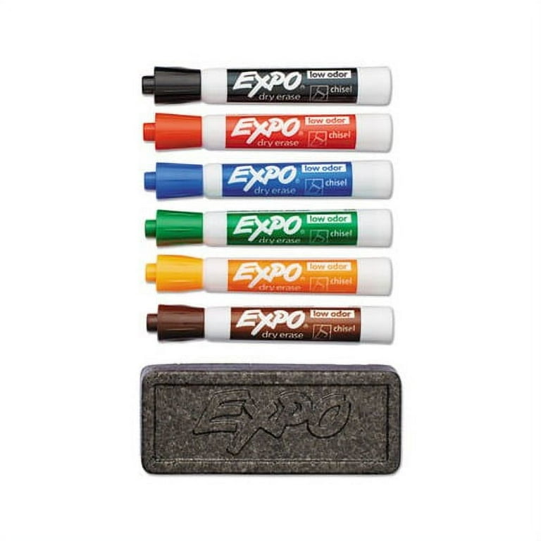 Marker Caddy Kit, Broad Chisel Tip, Assorted Colors, 8/Set Marker Caddy Kit, Broad Chisel Tip, Assorted Colors, 8/Set