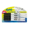thumbnail image 1 of EXPO Low-Odor Dry Erase Markers, Ultra-Fine Tip, Black, 4 Count, 1 of 6