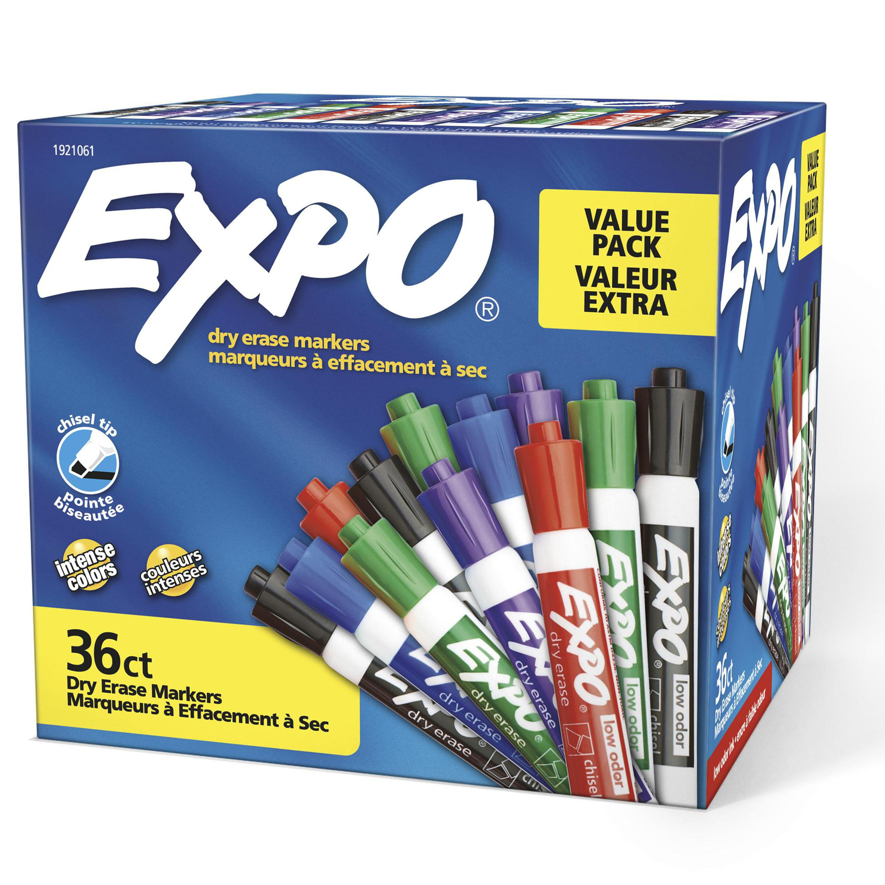 Low-Odor Dry-Erase Marker Value Pack, Broad Chisel Tip, Black, 36/Box Low-Odor Dry-Erase Marker Value Pack, Broad Chisel Tip, Black, 36/Box