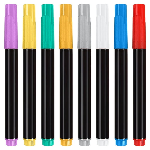 Low Odor Dry Erase Markers Ultra-Fine Tip Assorted Colors 8 Count Eactix