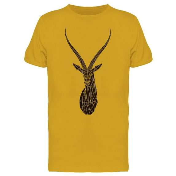Low Polly Gazelle T-Shirt Men -Image by Shutterstock, Male x-Large