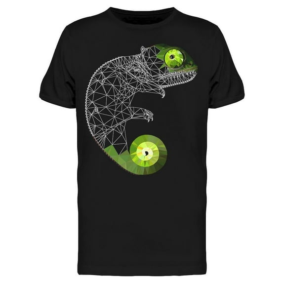 Low Poly Chameleon T-Shirt Men -Image by Shutterstock, Male Large