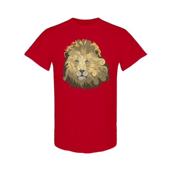 Low Poly Cool Lion T-Shirt Men -Image by Shutterstock, Male Large