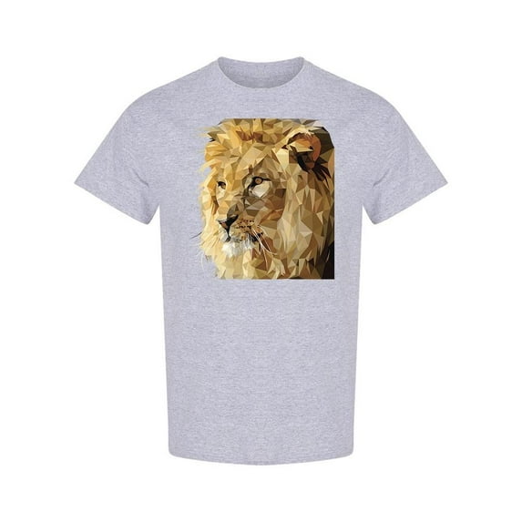 Low Poly Lion Design T-Shirt Men -Image by Shutterstock, Male Medium