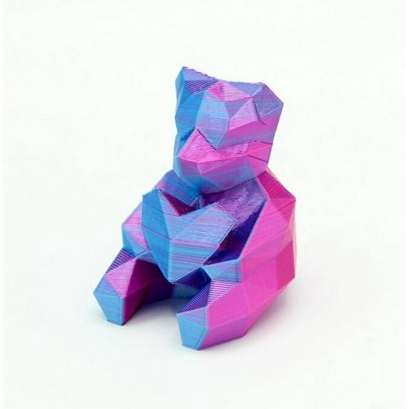 Clever Contraption Low Poly Love Bear – Mini Geometric Figurine for Decor