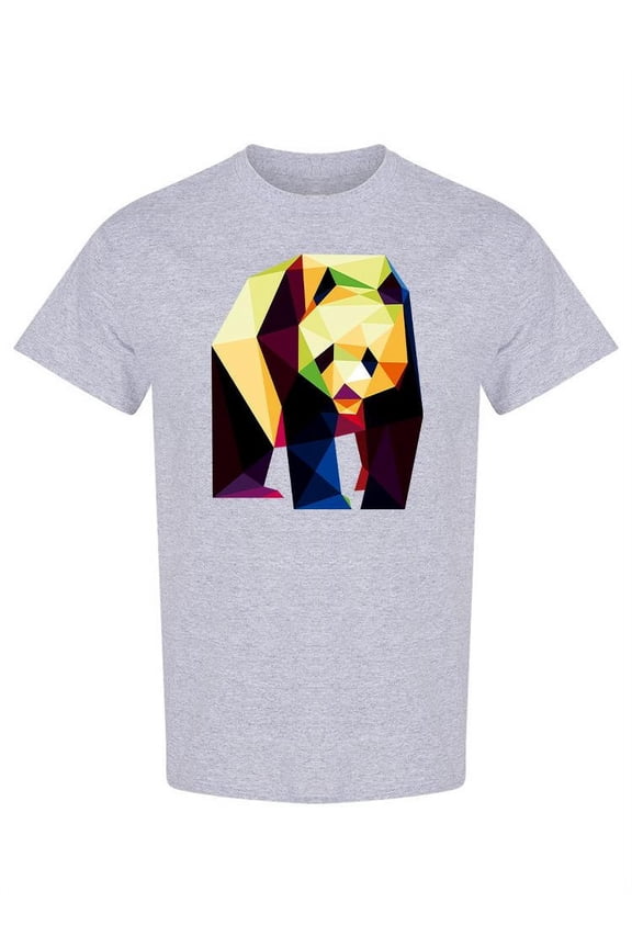 Low Poly Panda Design T-Shirt Men -Image by Shutterstock, Male Medium