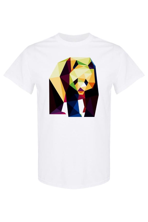 Low Poly Panda Design T-Shirt Men -Image by Shutterstock, Male Small