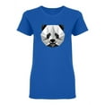thumbnail image 1 of Low Poly Panda Head Design Shaped T-Shirt Women -Image by Shutterstock, Female Large, 1 of 2