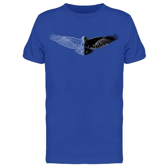 Low Poly Raven Flying T-Shirt Men -Image by Shutterstock, Male Medium