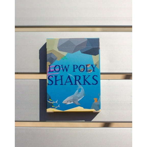 Low Poly Sharks Playing Cards by Unrivaled Decks