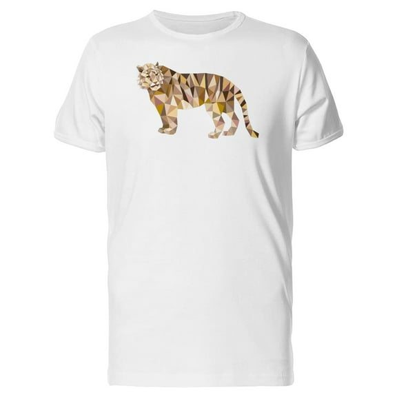 Low Poly Tiger T-Shirt Men -Image by Shutterstock, Male Small