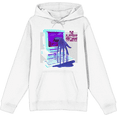thumbnail image 1 of Low Poly Y2K Trend The Electric Influence Adult White Long Sleeve Hoodie-XXL, 1 of 3