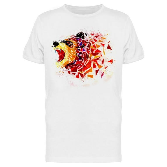 Low Polygon Bear T-Shirt Men -Image by Shutterstock, Male 3X-Large