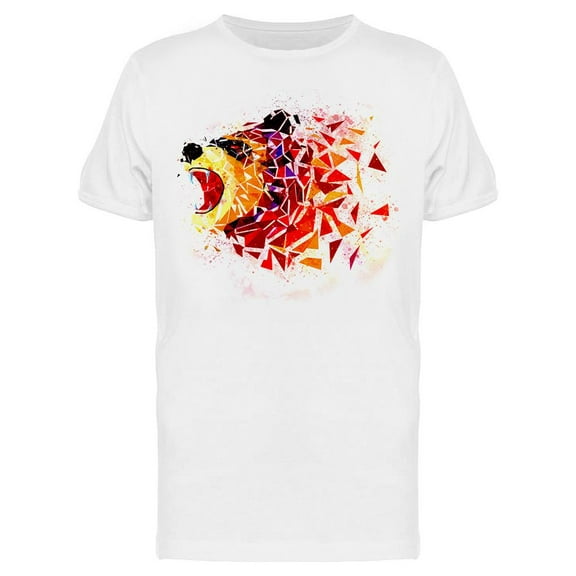 Low Polygon Bear T-Shirt Men -Image by Shutterstock, Male Large