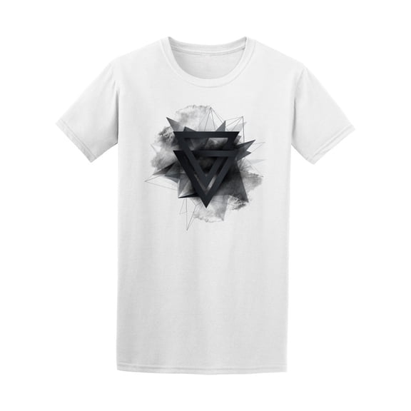 Low Polygon Geometry Shape T-Shirt Men -Image by Shutterstock, Male Small