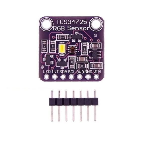 Low Power TCS34725 LED Color Sensors Board with I2C Interfaces Perfect for Projects and Portable Devices 3.3/5V