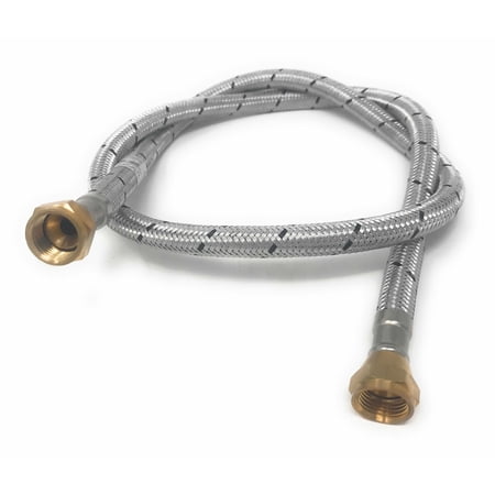Low Pressure 1M˜3FT Aluminum reinforced Gas Hose with 3/8" Female Flare and 3/8" Female Flare [AL GAS 100 06 FF]