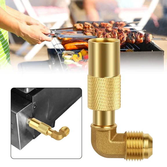 Low Pressure 3/8" Male Flare Propane Elbow Adapter For Blackstone 17''& 22'' Us