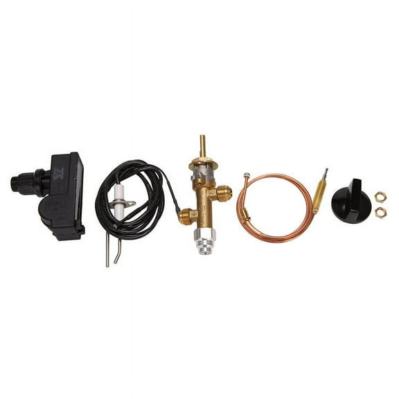 Low Pressure Propane Fireplace Fire Pit Safety Control Valve Kit, Button Ignition Kit for , Heater