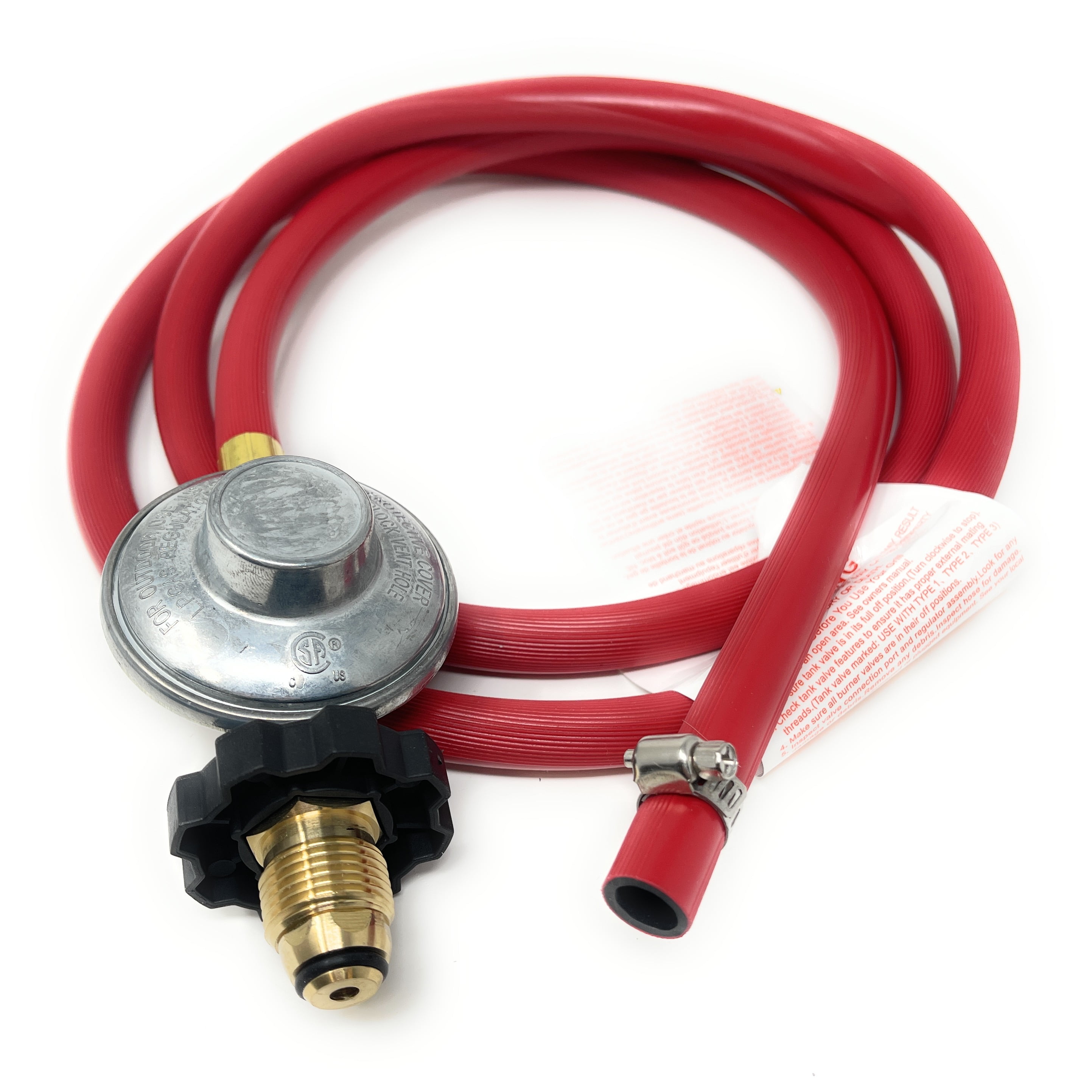 Low Pressure Propane Regulator and Hose Connection Kit for LP/LPG Gas