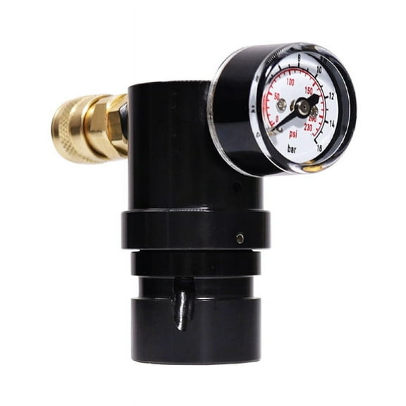 Low Pressure Regulator T-Type Mini CO2 Regulator Output Pressure 230 Psi with Coupler Gauge