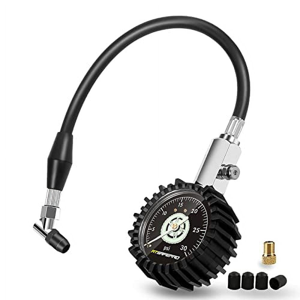 Low Pressure Tyre Gauge 30 PSI,ATsafepro 2.5” Mechanical Tyre Gauge